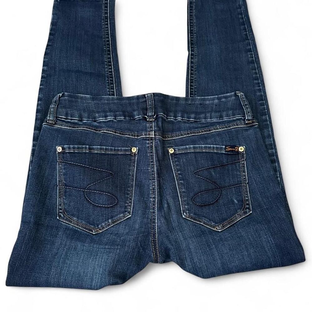 Seven7 Women's Navy and Blue Jeans